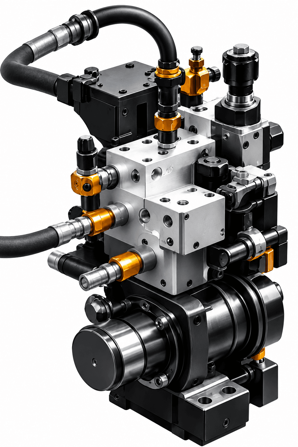 Hydraulic valve block assembly